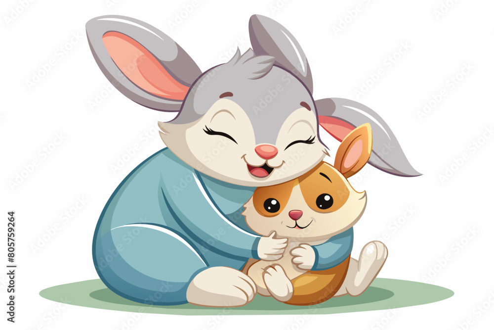 mother's day gift card cute animal vector illustrations mother's day gift card cute animal vector illustrations
