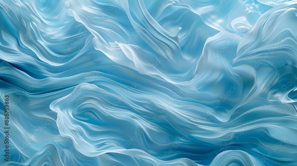 Delight in the ethereal beauty of abstract 3D renderings gently flowing and intertwining on a canvas of soothing blue and turquoise, Delight in the ethereal beauty of abstract 3D renderings gently flowing and intertwining on a canvas of soothing blue and turquoise,