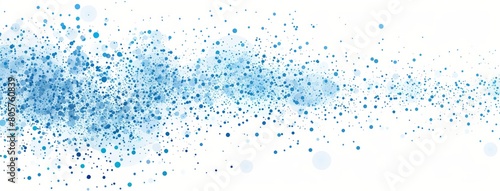Abstract digital pattern featuring blue dots on a white background, resembling a serene water droplet design