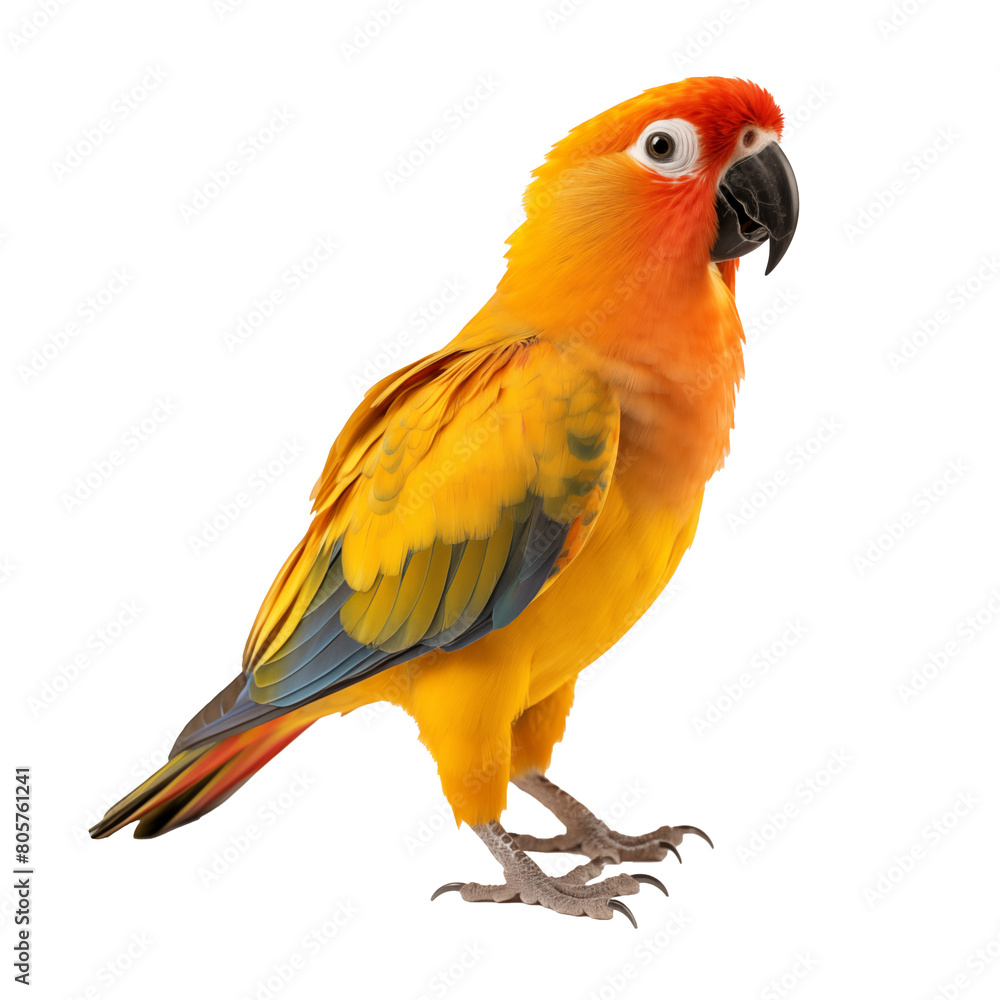 Fototapeta premium sun conure transparent background