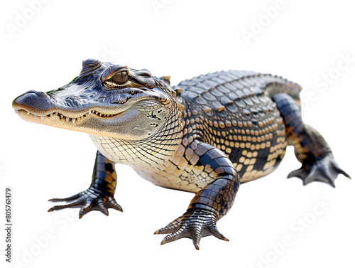 A Full Body Alligator with a Transparent Background PNG