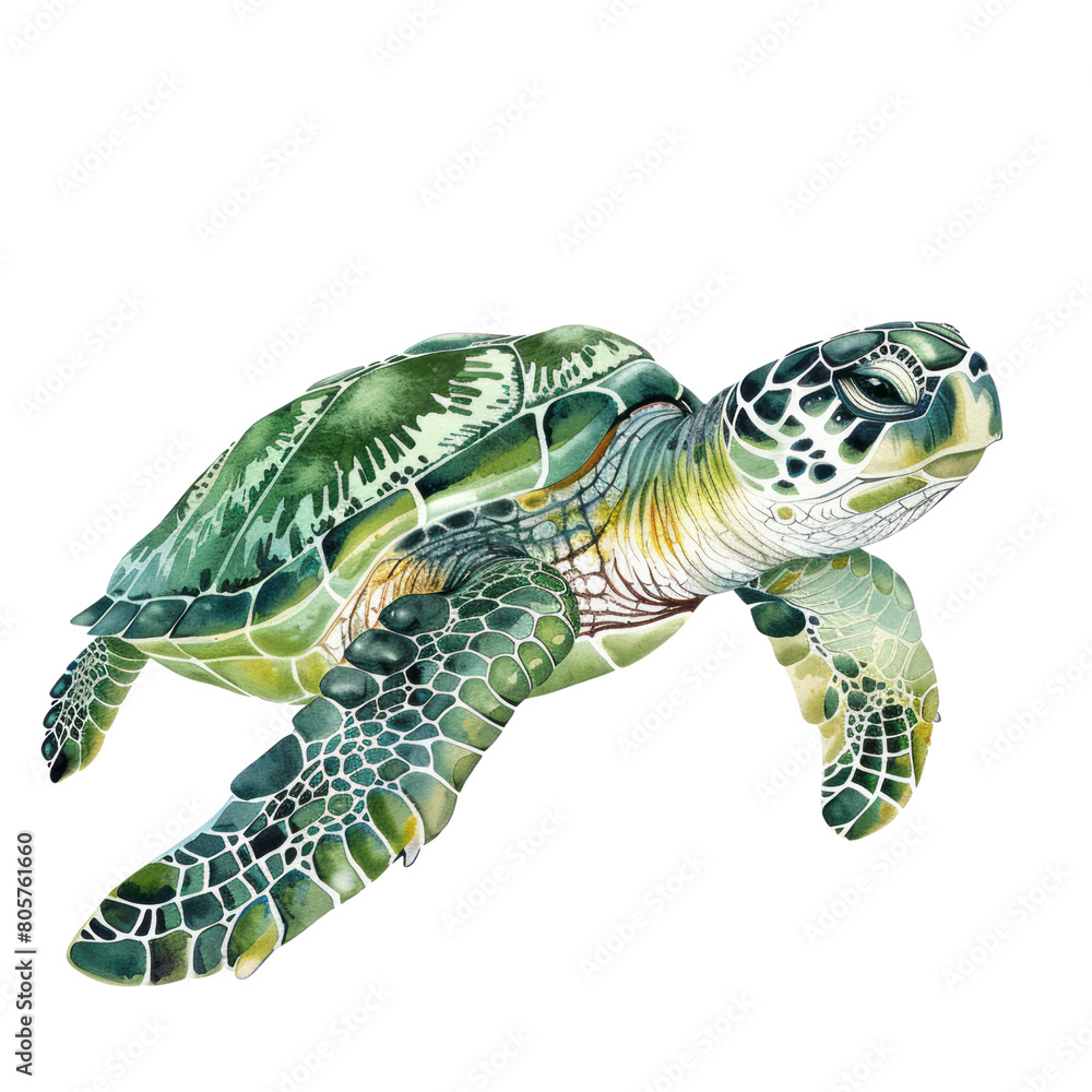 Fototapeta premium turtle isolated on white