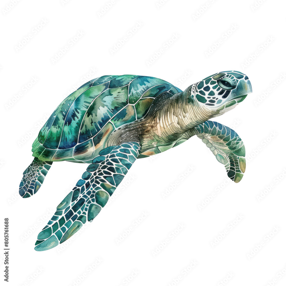 Fototapeta premium turtle isolated on white