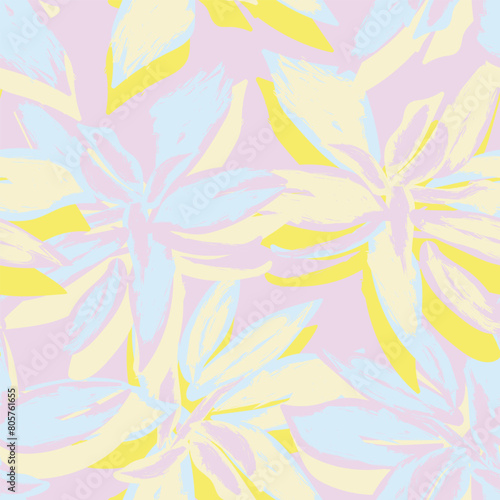 Pastel Abstract Floral Seamless Pattern Design