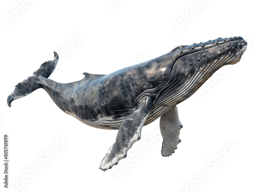 A Full Body Whale with a Transparent Background PNG