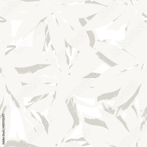 Neutral Colour Abstract Floral Seamless Pattern Design