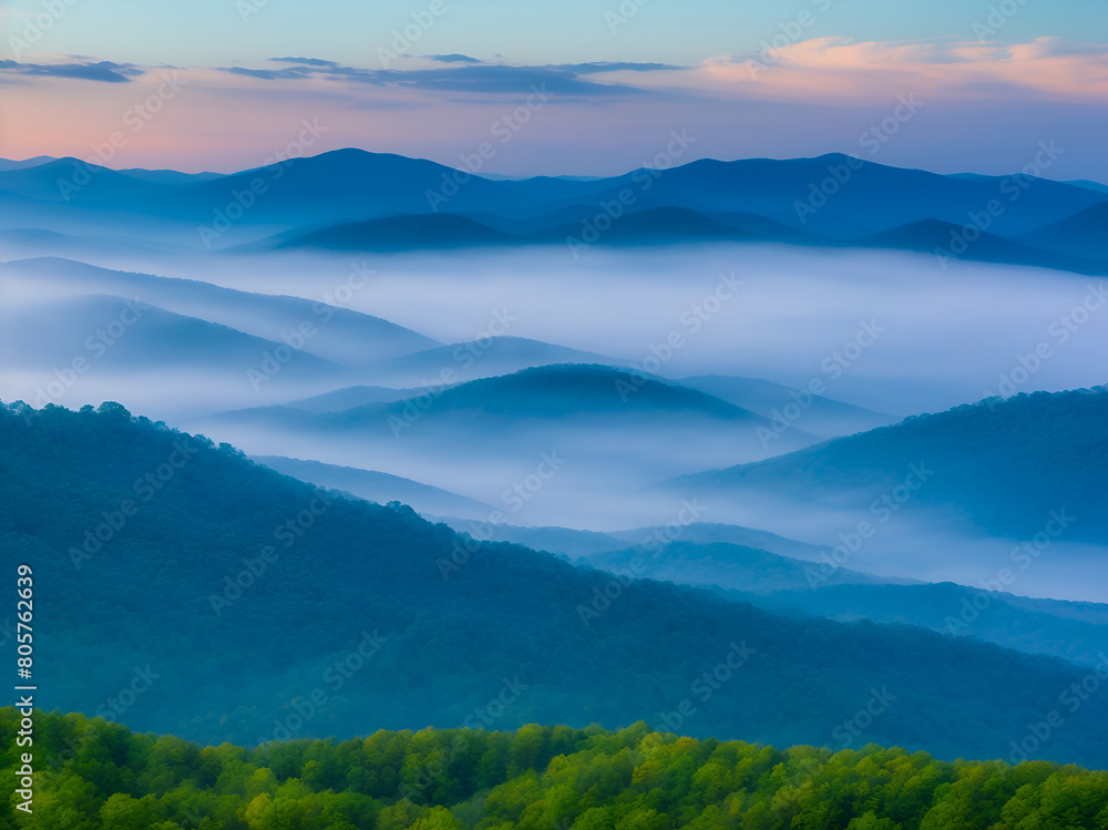 Obraz premium landscape in the morning