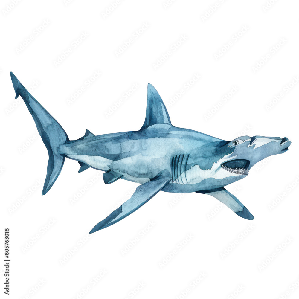 Fototapeta premium shark isolated on white