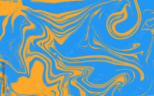 Psychedelic swirl seamless pattern. 60s, 70s style liquid groovy background.