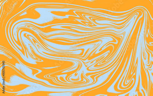 Psychedelic swirl seamless pattern. 60s, 70s style liquid groovy background.
