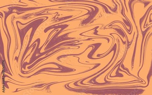 Psychedelic swirl seamless pattern. 60s, 70s style liquid groovy background.