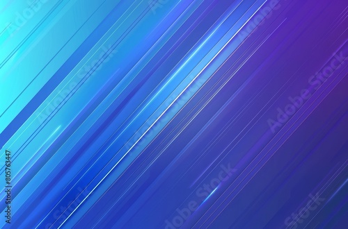 Blue gradient background with diagonal lines, technology and digital concept