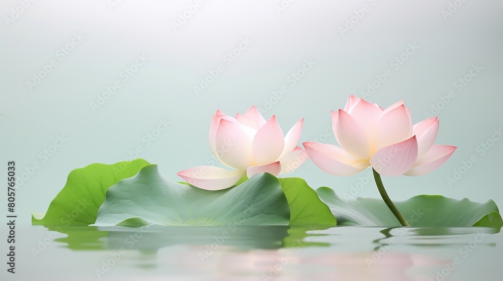 pink lotus in water