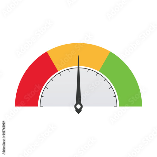 Blood pressure meter, gauge vector illustration