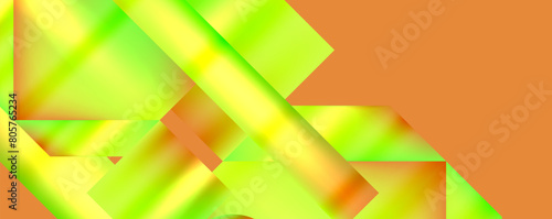 A closeup macro photograph of a colorful geometric pattern resembling a terrestrial plant on an orange background. The artwork showcases symmetry and a variety of tints and shades in peach tones