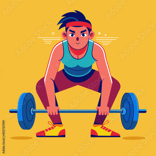 deadlifts-vector-illustration