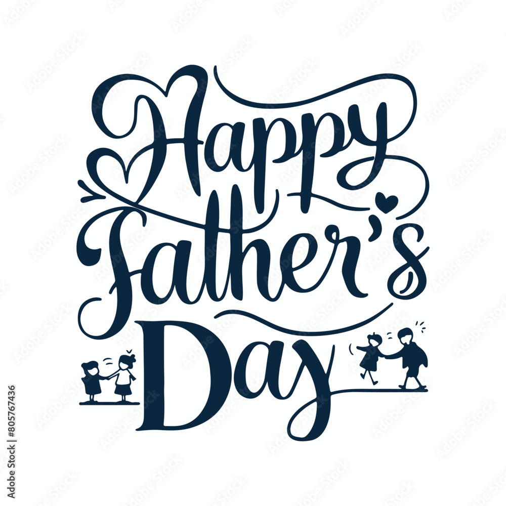 happy fathers day t shirt and greeting card design.