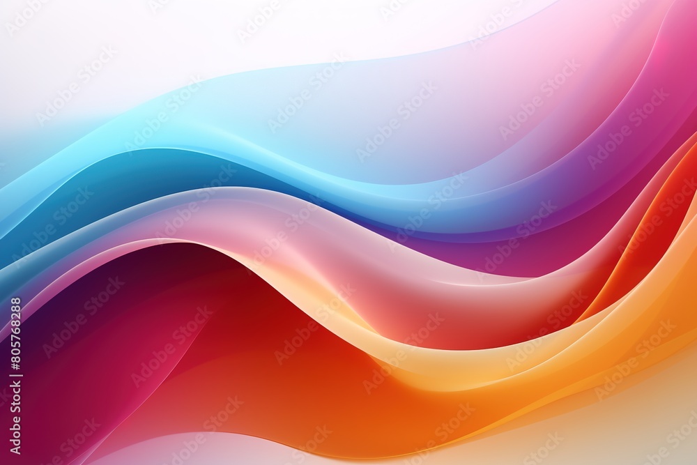 A colorful wave with a red stripe on the left and a yellow stripe on the right A colorful wave with a red stripe on the left and a yellow stripe on the right