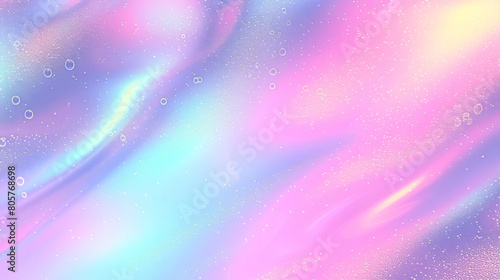 bubbles a pretty lightup holograph, in the style of soft and airy compositions,