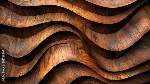 Discover the unparalleled beauty of Abstract Rare and expensive Wooden Waves Texture in Dark Tones through this captivating image