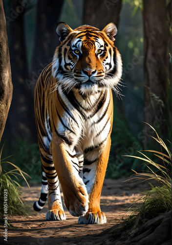 Bengal Tiger Walking 