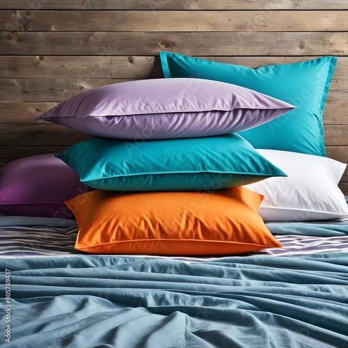 A colorful soft pillows arrangement © Julio
