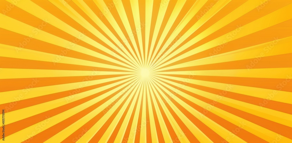 Bright yellow rays background. Sunburst rays texture, bright orange and yellow sun ray pattern for comic book poster or summer advertising banner template design Bright yellow rays background. Sunburst rays texture, bright orange and yellow sun ray pattern for comic book poster or summer advertising banner template design