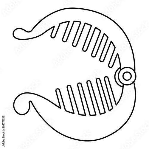 Hair Clips. Collection Of Stylish And Functional Hairpins for Girls and Women, Perfect For Holding Hair In Place And Adding A Touch Of Elegance To Hairstyle. 