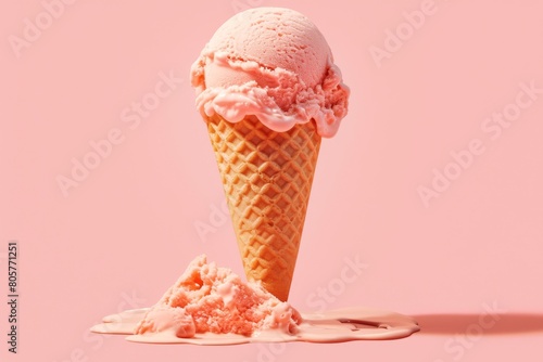 Refreshing summer drinks ice cream slushies and frappes photo