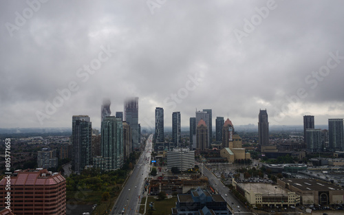 Cloudy view of Mississauga