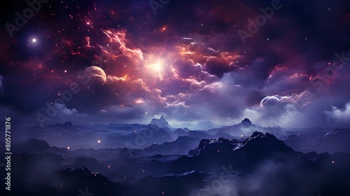 purple galaxy wallpaper © sangmyeong