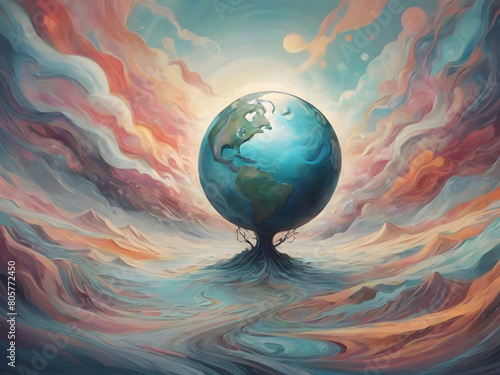 Earth Nature Surreal Illustration Art