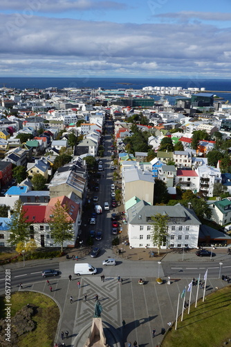 view of the downtown Reykjavik 