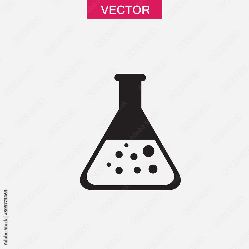 Flask, beaker icon. Chemical laboratory icon illustration for web and app..eps Flask, beaker icon. Chemical laboratory icon illustration for web and app..eps
