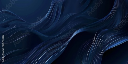 Dark blue background with diagonal lines and waves, creating an abstract pattern for corporate or business presentation design