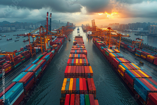 Wallpaper Mural logistics and global trade, Logistics, cargo, supply chain	 Torontodigital.ca