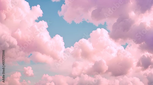 Easter Pastel Dreams: Sugar-Filled Clouds and Pastel Hues photo