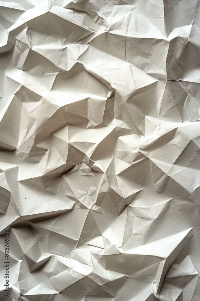 Obraz premium The textured surface of paper origami, showcasing folded creases and intricate designs. Paper origami textures offer a playful and artisanal backdrop