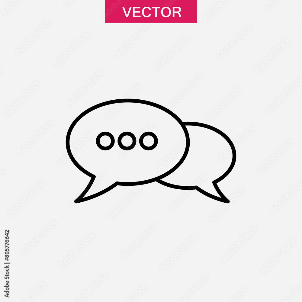 speech bubbles solid icon.vector flat liner illustration for web and app..eps speech bubbles solid icon.vector flat liner illustration for web and app..eps