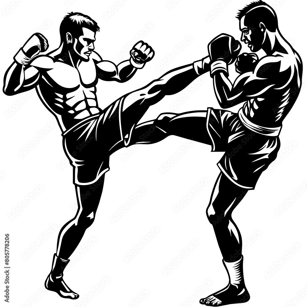 kickboxing vector 