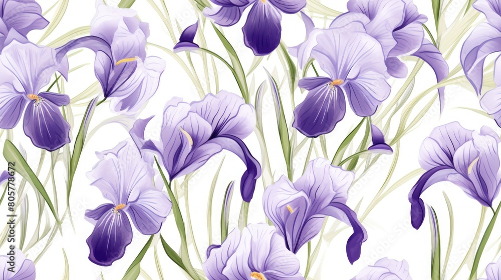 seamless pattern of delicate irises backgrounds illustrations seamless pattern of delicate irises backgrounds illustrations