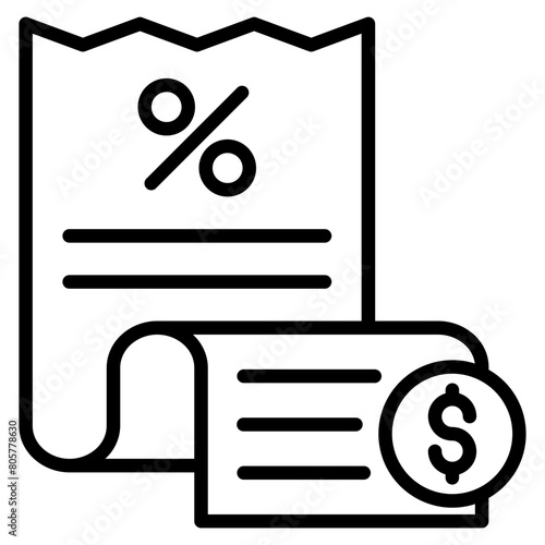 Tax Icon Element For Design