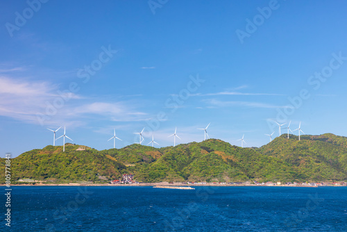 十六島風車公園(遠景)　島根県出雲市