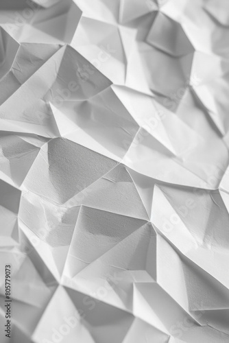 The textured surface of paper origami  showcasing folded creases and intricate designs. Paper origami textures offer a playful and artisanal backdrop