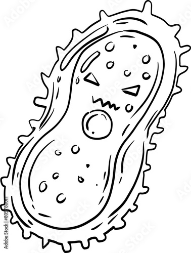 sketch bacterial virus science