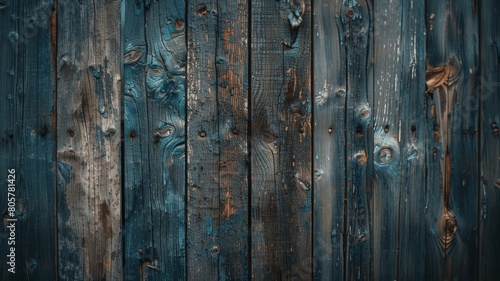 the character and history of an old wood texture background, featuring the rich patina and weathered charm of farmhouse wooden boards photo