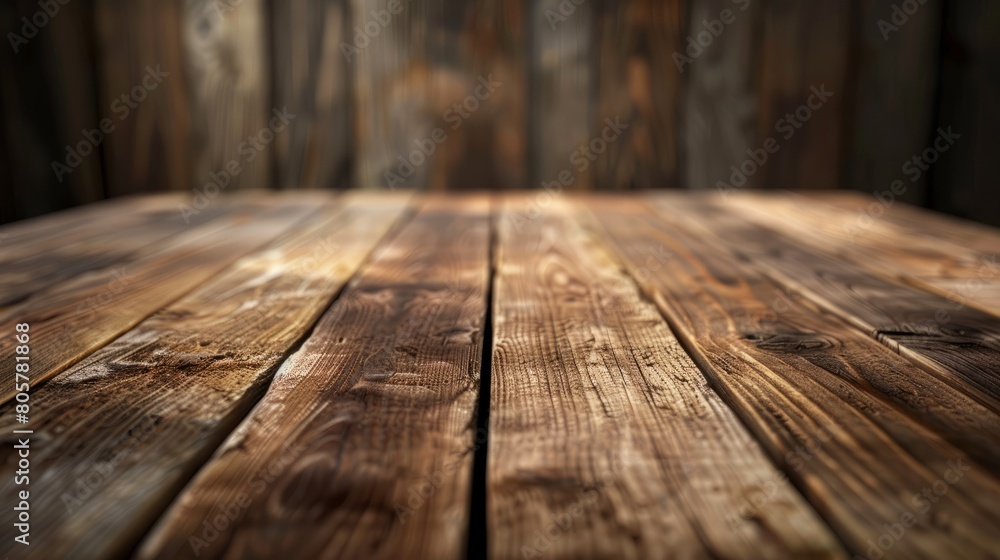 Wooden table top with copy space. Art gallery background hyper realistic Wooden table top with copy space. Art gallery background hyper realistic