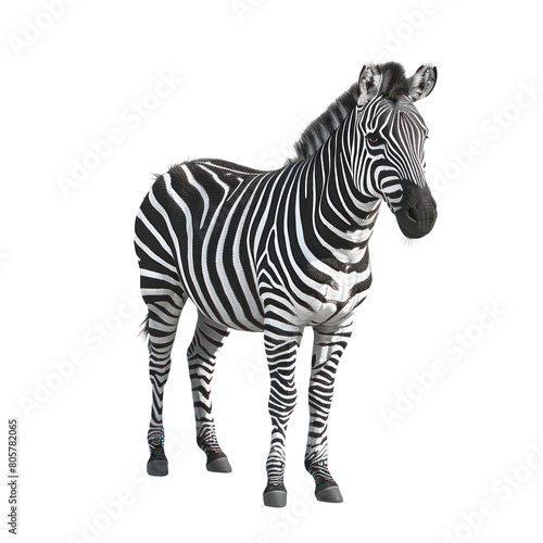 Zebra isolated  animal wildlife on a transparent background