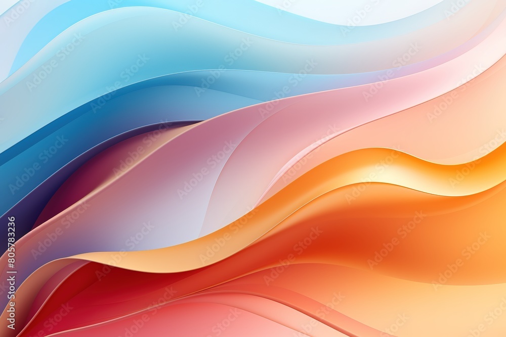 A colorful wave with a red stripe on the left and a yellow stripe on the right A colorful wave with a red stripe on the left and a yellow stripe on the right