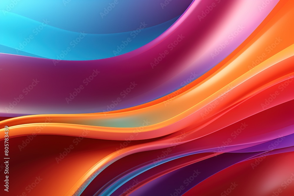A colorful wave with a red stripe on the left and a yellow stripe on the right A colorful wave with a red stripe on the left and a yellow stripe on the right